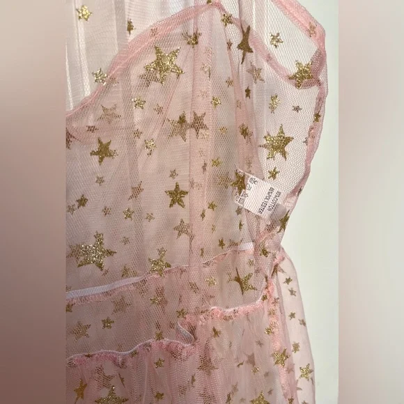 Starry Sheer Tiered Dress NWOT - Picture 4 of 5